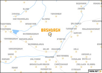 map of Bāsh Dāgh