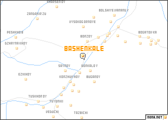 map of Bashen-Kale