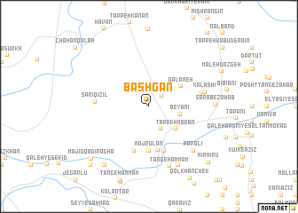 map of Bashgān