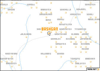 map of Bashgān