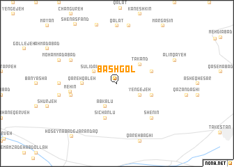 map of Bāshgol