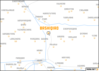 map of Bashiqiao