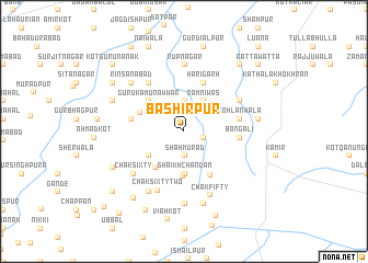map of Bashīrpur
