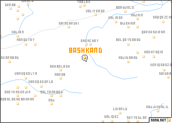 map of Bāsh Kand