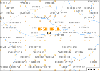 map of Bāsh Khalaj