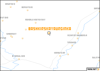 map of Bashkirskaya Urginka