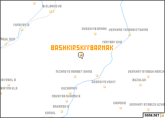 map of Bashkirskiy Barmak