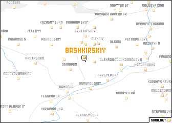 map of Bashkirskiy
