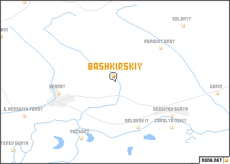 map of Bashkirskiy