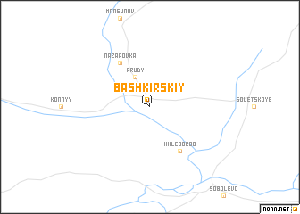 map of Bashkirskiy