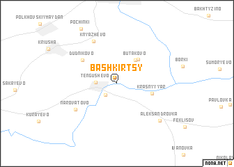 map of Bashkirtsy