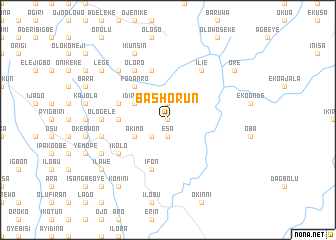 map of Bashorun