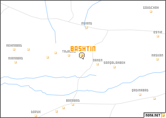 map of Bāshtīn