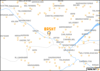 map of Bāsht