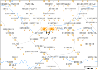 map of Bāshvān