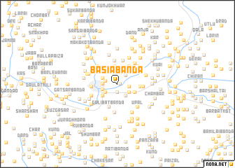 map of Bāsia Bānda