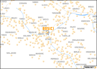 map of Bašići