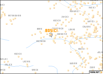 map of Bašići