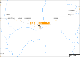 map of Basilé-Kondo