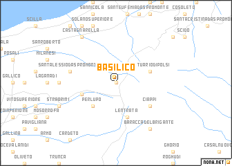 map of Basilicò