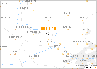 map of Basīmah