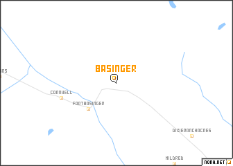 map of Basinger