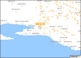 map of Bašini