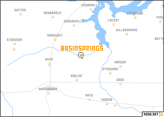 map of Basin Springs