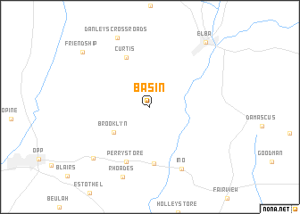 map of Basin