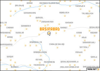 map of Başīrābād