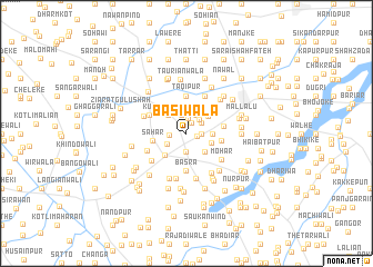 map of Bāsīwāla