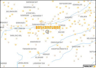 map of Bāskam Rūbār