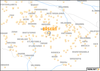 map of Bāskān