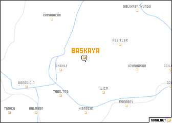 map of Başkaya