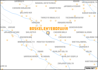 map of Baskeleh-ye Borūvīm