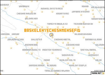 map of Bāskeleh-ye Cheshmeh Sefīd