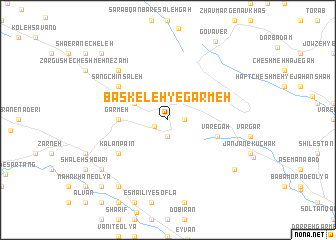 map of Bāskeleh-ye Garmeh