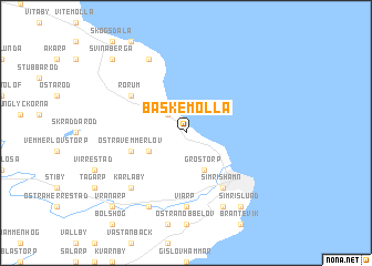 map of Baskemölla