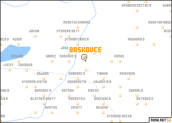 map of Baškovce