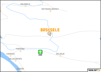 map of Bäsksele