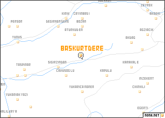map of Başkurtdere