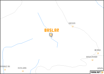 map of Başlar