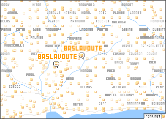 map of Bas la Voute