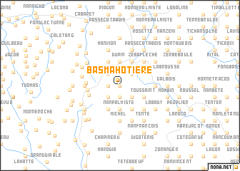 map of Bas Mahotière