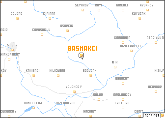 map of Başmakçı