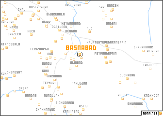 map of Bāsnābād