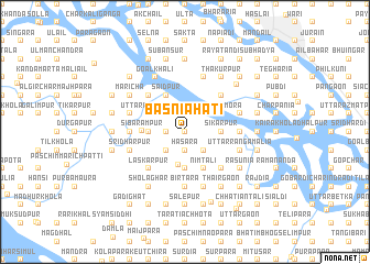 map of Basniāhāti