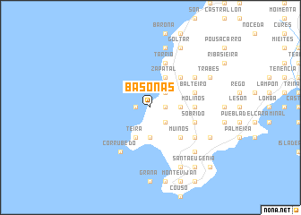 map of Basoñas