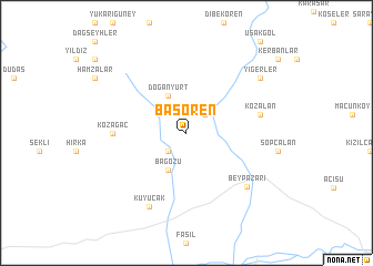 map of Başören