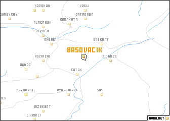 map of Başovacık